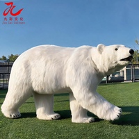 Ours polaire animatronique sur mesure, haute simulation, taille réelle, modèle animal pour parcs à thème et expositions muséales