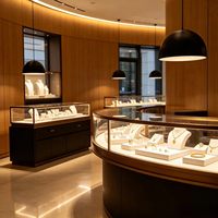GZowin Schmuck-Vitrine LED-Beleuchtung Umweltfreundlich Recycelbar Wasserdicht Anpassbares Design Tragbar Leichtgewichtig