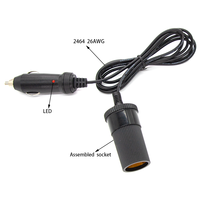 Soket lampu Power Bank USB 12V kualitas tinggi, soket GPS, soket pemantik rokok mobil