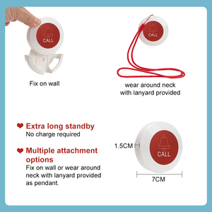Cuộc Sống cảnh báo hệ thống cho người cao niên caregiver pager nút gọi SOS nút cảnh báo người già ở nhà 1 Receiver 2 máy phát - Product Image 5