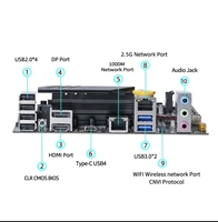 Motherboard Mini ITX ERYING Baru Terintegrasi Intel Core I7 12700H 14C20T DDR4 3200MHz 64GB 3 M.2 NVME Gaming Desktop