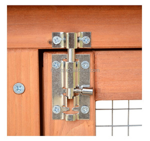 Metal koşu çit ile açık büyük ahşap tavuk kümesi köknar ahşap - Product Image 3