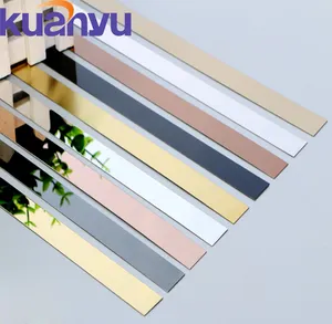 Kuanyu Wall Decorative Line Strip Stainless Steel Flat Trim