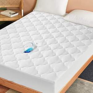 Protège-matelas imperméable 100 % anti-punaises de lit, tricoté 6 faces, avec fermeture éclair, pour lit simple – Tapis de mahjong - Product Image 6