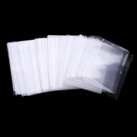 Protège-cartes photo Kpop personnalisés en plastique souple transparent 56x87mm avec fermeture à clip, recyclables, pour cartes de visite tendance