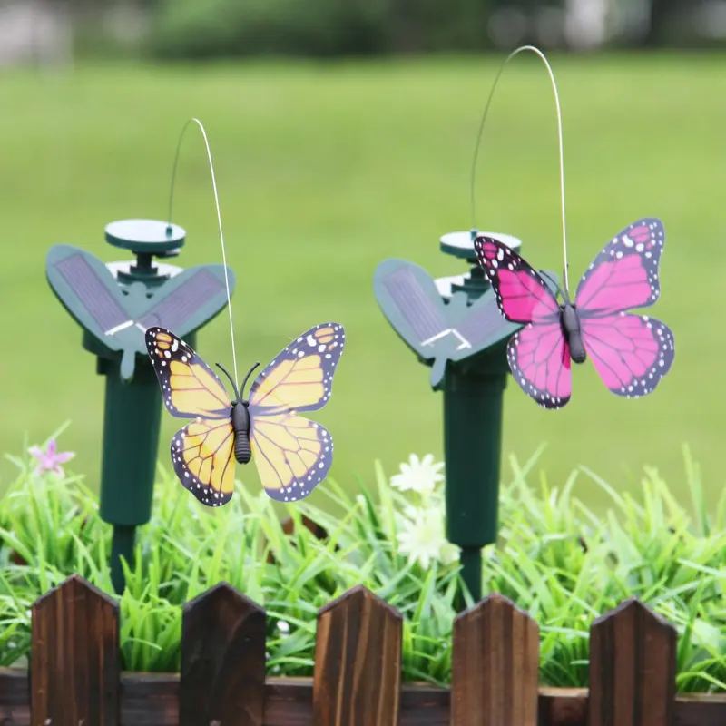 Papillon volant dansant de jardin solaire