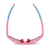 Lunettes de soleil sportives roses mignonnes pour filles 2026, pour enfants, avec verres polarisés de haute qualité, idéales pour les activités de plein air, le cyclisme et les balades.