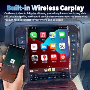 13inch Qled Screen Car Radio for GMC Yukon Chevrolet Tahoe Silverado 2007 2014 Android Video <b>Player</b> Carplay Stereo Tape Recorder - Product Image 6