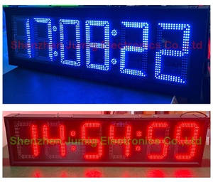 Waterproof Outdoor LED <b>Clock</b> and Temperature Display Sign <b>Digital</b> Time Date With Temperature Indication for Indoor Outdoor Use - Product Image 2