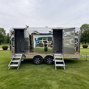 Remorque de toilettes mobiles de luxe à 2 cabines pour événements extérieurs, mariages, festivals et chantiers - Product Image 2