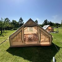 Tente de camping gonflable de luxe, toutes saisons, imperméable, en tissu Oxford, grande tente familiale, installation facile, tente d'extérieur