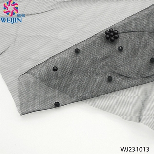 Nuovo 100% personalizzato in maglia rinforzata con flash in poliestere tulle tessuto a maglia tessuto a maglia abbigliamento casual abito casual - Product Image 3