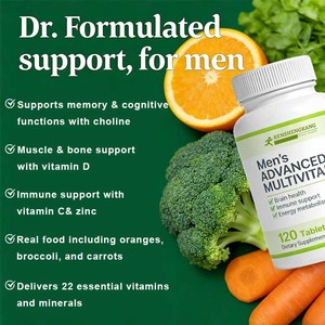 Avanzato personalizzato integratore multivitaminico uomo vitamina B12 vitamina D vitamina <span class=keywords><strong>C</strong></span> zinco pillole per la salute del cervello supporto immunitario - Product Image 2