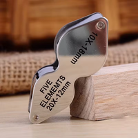 Loupe de bijoutier pliable portable en acier 18mm/12mm, outil essentiel pour le travail de bijouterie dans l'industrie