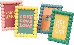 Marcos <span class=keywords><strong>de</strong></span> Fotos Personalizados Hechos a Mano con Cuentas Vibrantes, Rectangulares, Coloridos, Decorativos y Ornamentados, con Logotipo - Product Image 2
