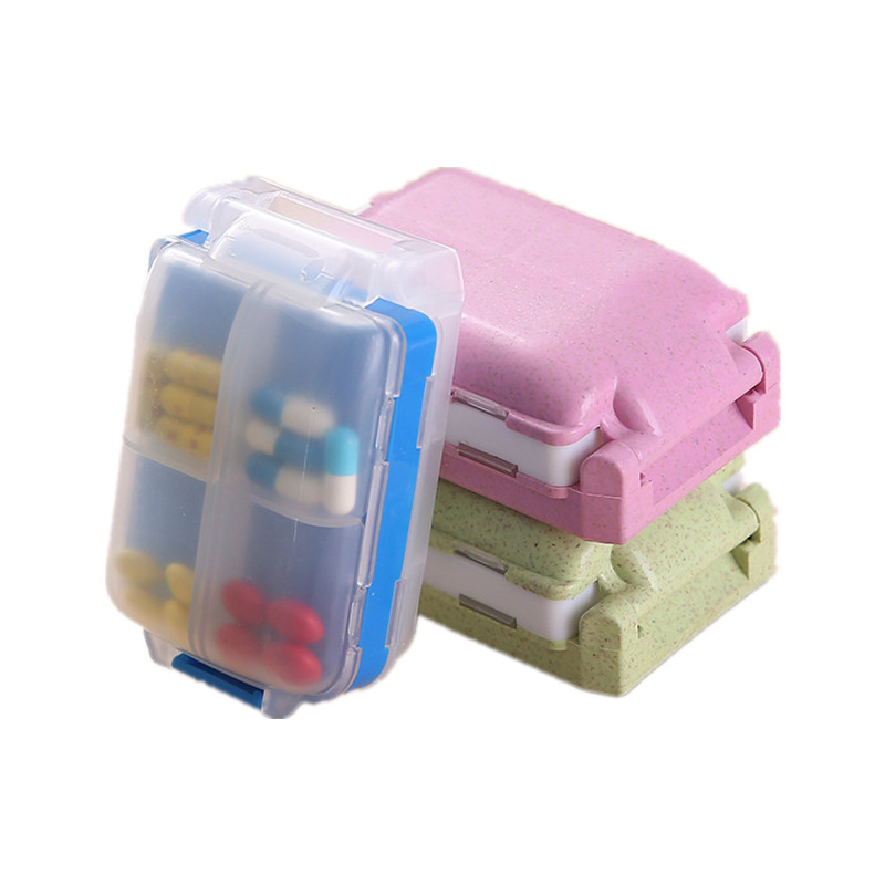 С высокой пропускной способностью медицина таблетки коробка 8 отсеков Еженедельные таблетки чехол прозрачная коробка