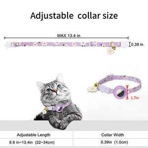 Vente en gros de <span class=keywords><strong>collier</strong></span> de <span class=keywords><strong>chien</strong></span> avec étiquette pneumatique à fleur mignonne, traceur <span class=keywords><strong>GPS</strong></span> <span class=keywords><strong>pour</strong></span> chat de compagnie anti-perte en polyester, excellent rapport qualité-<span class=keywords><strong>prix</strong></span> à bas <span class=keywords><strong>prix</strong></span> - Product Image 6