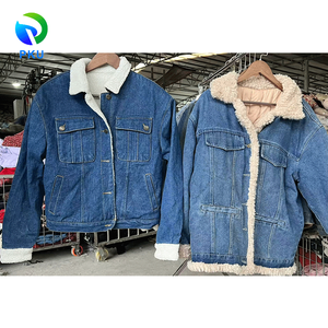 เสื้อแจ็คเก็ตยีนส์ผู้หญิง PKU A-<span class=keywords><strong>37</strong></span> รุ่นหนาสำหรับฤดูหนาว ผลิตจากโพลีเอสเตอร์/คอตตอน แฟชั่นทันสมัย ขายส่งเสื้อผ้ามือสองจากซัพพลายเออร์เสื้อผ้ามือสอง - Product Image 5
