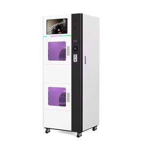 Máquina expendedora de limpieza de cascos y zapatos de acero inoxidable 304, kit comercial automático de doble compartimento con ozono UVC de alta calidad - Product Image 3