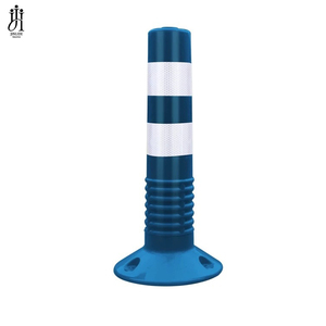 Poste Delineador Flexible de Plástico Reflectante para Tráfico, Mejora la Visibilidad, Poste de Señalización para Estacionamiento y Carreteras - Product Image 1