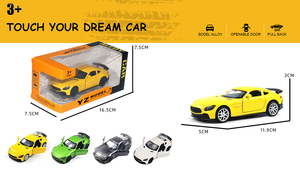 LASIVE TOYS 1:36 Alliage Diecast Toy Car Kids Pullback Vehicle Model avec ouverture Sport Car Door Simulation Diecast Toys - Product Image 5
