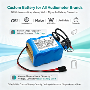 Pack de batteries Ni-MH personnalisé pour audiômètres, batteries de remplacement GSI 38 39 61 Pello TympStar Interacoustics AD226 AD229 AD629 OEM - Product Image 4