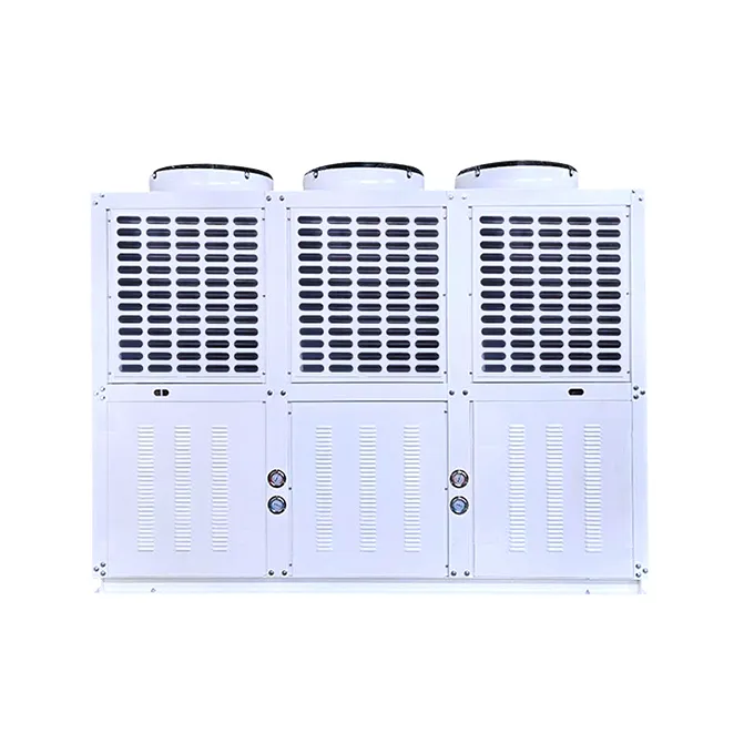 Baifute box type 35 hp 380v 50hz 220v grote capaciteit dubbele fans dubbele compressoren luchtgekoelde condenserende unit