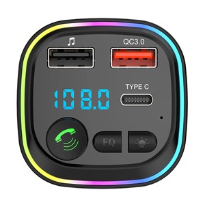 Transmetteur FM pour <span class=keywords><strong>voiture</strong></span> P4 transfrontalier avec écran numérique, charge rapide QC3.0 et chargeur USB PD 30W pour allume-cigare - Product Image 4