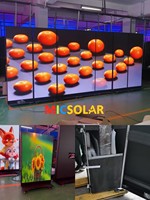 Afficheur LED pliable P1.53 P2.5 sur pied, mobile, numérique, pour la publicité en magasin et en salle d'exposition