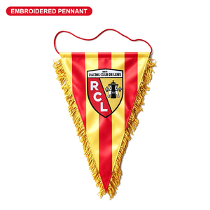 <span class=keywords><strong>Drapeau</strong></span> de club de football brodé 100% polyester pour les fans de sport, décoration murale pour les matchs, logo - Product Image 1