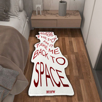 Tapis de jeu vidéo en forme de disque, tapis moderne à motif de CD imprimé en 3D, tapis personnalisés imprimés à la machine