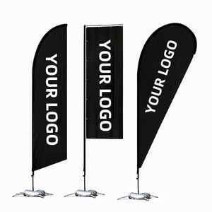 Bandera de Plumas con Logotipo Personalizado, Impresa Digitalmente, Resistente al Viento, Ideal para Promoción Comercial y Publicidad Exterior - Product Image 3