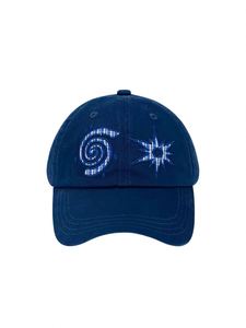 Gorra de Béisbol de Mezclilla Azul Marino de 6 Paneles, Estilo Retro Vintage Personalizado, Bordado en Tela, Hebilla Metálica Ajustable, Unisex - Product Image 4