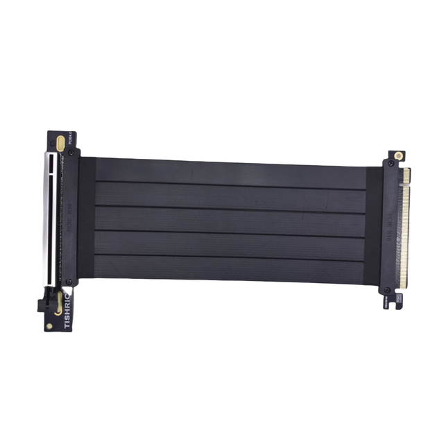 TISHRIC 20cm Industrial Grade PCIE 4.0 X16 Riser Cable Full Speed 16x Extender for GPU Servers Stock 4.0 X16 Riser Cable