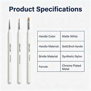 Juego <span class=keywords><strong>de</strong></span> Pinceles para Pintar Modelos <span class=keywords><strong>de</strong></span> Diseño Nuevo, 3 Piezas, Mango <span class=keywords><strong>de</strong></span> Madera, Pelo <span class=keywords><strong>de</strong></span> Nailon, Pincel <span class=keywords><strong>de</strong></span> Detalle para <span class=keywords><strong>Pintura</strong></span> en Miniatura - Product Image 4