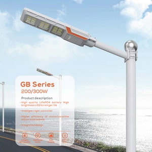Nouveauté : Lampadaire solaire 200W 300W pour extérieur, rechargeable, avec design étanche - Product Image 6