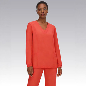 HZMNOI Women Work Uniform Set Long Sleeve Long Leg Fitted Moisture Wicking Breathable Quick Dry Medical Grade Uniform - Product Image 1