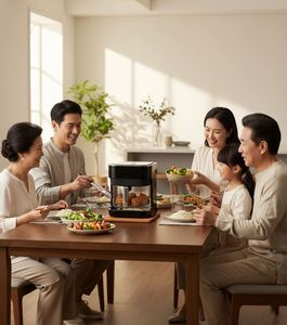 หม้อทอดไร้น้ำมันดิจิตอลอเนกประสงค์ ขนาด 5 ลิตร วัสดุแก้ว ทนทาน ทำความสะอาดง่าย ดีไซน์ทันสมัย สำหรับใช้ในครัวเรือน ขายดี - Product Image 5