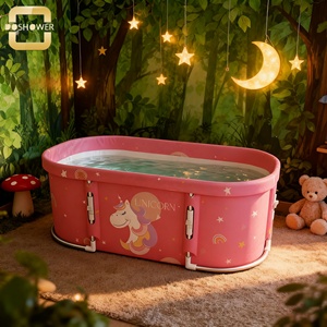 Meubles de salon de manucure pour enfants mignons et roses, baignoire pour enfants avec meubles de salon personnalisés pour le bain des enfants - Product Image 1
