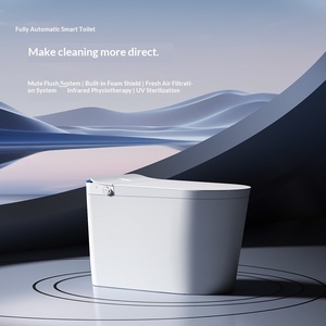 WC intelligent pour rénovation de maison ancienne, chauffage instantané, chasse d'eau entièrement automatique, séchage, couvercle à ouverture automatique télécommandé, silencieux - Product Image 1