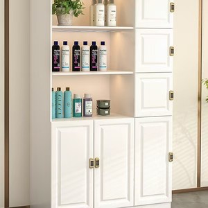 Gabinete de almacenamiento moderno de madera maciza de color personalizable con patrón tallado para peluquería, hogar, Bar y cocina - Product Image 2