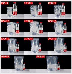 Sacs alimentaires transparents autoportants en aluminium avec fermeture éclair, personnalisables avec logo, promotionnels, modèle 2026, vente chaude - Product Image 4