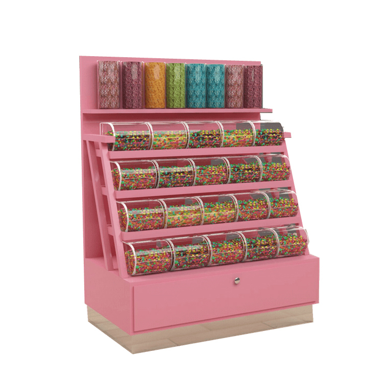 Apache Customized Light Duty Metal Supermarket Candy Rack Storage Stand 3 Shelves Custom Logo for Candy Shops Bakeries Grocery — view 6
