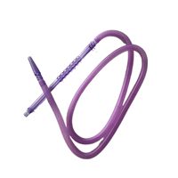 Tuyau de chicha portable givré moderne en silicone, plastique, PVC, acrylique, durable, écologique, 1,5m/1,8m, jetable à usage unique