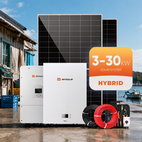 Système solaire hybride MateSolar 5kW 6kW 8kW 10kW 12kW 15kW 20kW 30kW Kits complets Système d'énergie solaire avec batterie au lithium