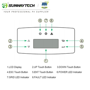 Existencias DE LA UE 10000W inversor de energía solar de conexión a la red 10kVA trifásico 400VAC controlador de carga MPPT en inversor solar de red - Product Image 6