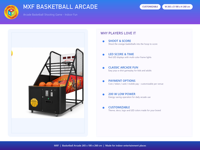Fabricant de machines de basket-ball d'arcade, LED Pop-a-Shot, OEM, ODM, thème et couleur personnalisés