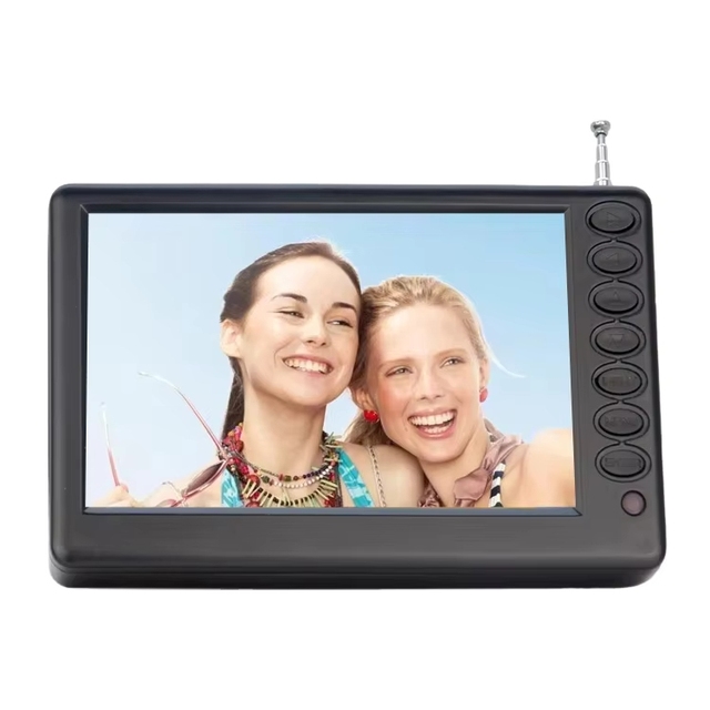 5 Inch Mini Portable TV DVB-T2 ATSC ISDB Digital With Battery FM Radio USB TF Card Port