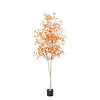 Faux arbre d'eucalyptus en plastique pour extérieur, feuilles d'eucalyptus artificielles pour intérieur, bureau, décoration de la maison, plantes artificielles, verdure