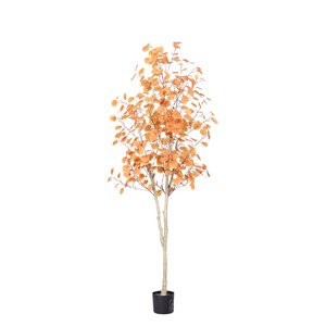 Faux arbre d'eucalyptus en plastique pour extérieur, feuilles d'eucalyptus artificielles, plante en pot artificielle pour extérieur et intérieur, décoration de bureau et de maison, plantes artificielles - Product Image 5
